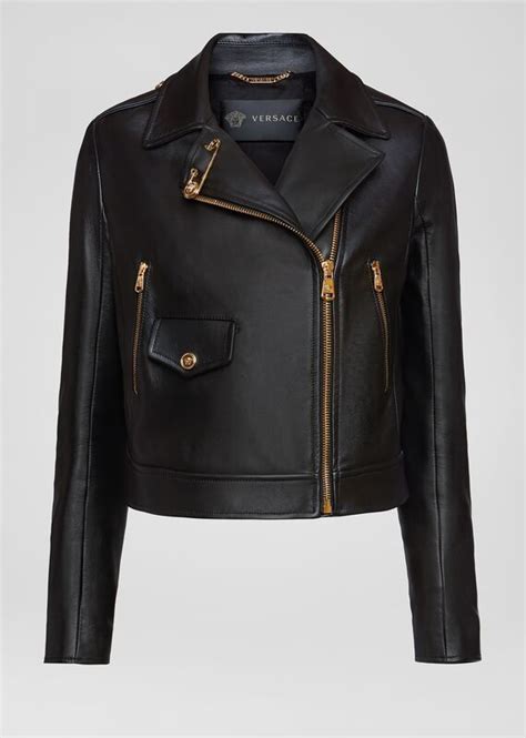 versace mantel|versace black leather jacket.